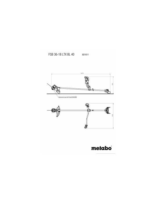 Desbrozadoras de bateria FSB 36-18 LTX BL 40 (Bike handle) METABO