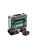 COMBO de baterias + Cargador Set basico 2 x LiHDX 8.0 Ah ASC 290 METABO