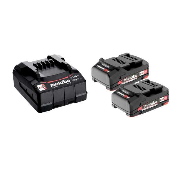 COMBO de baterias + Cargador Basic-Set 2x 2,0 Ah METABO