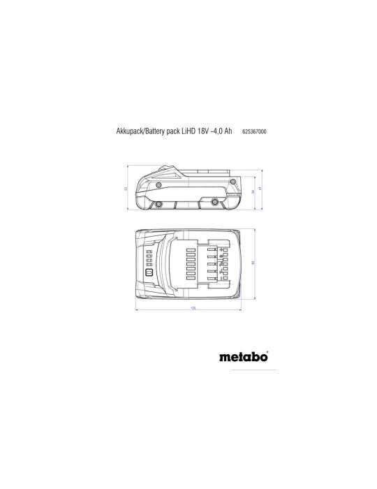 baterias Tecnologia Air Cooled bateria METABO