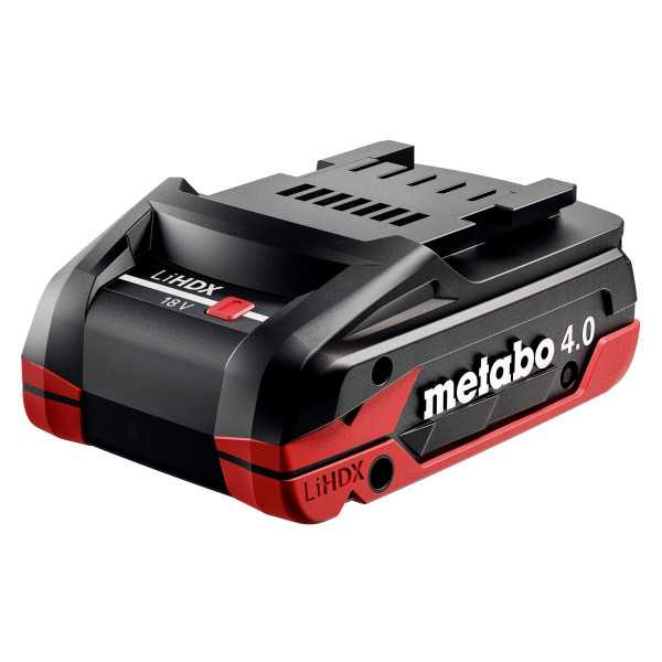 baterias Tecnologia Air Cooled bateria LiHDX 18V- 4.0 Ah METABO