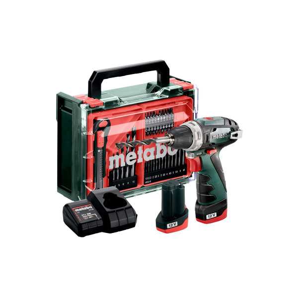 Taladro - Atornillador de bateria PowerMaxx BS Basic Set METABO