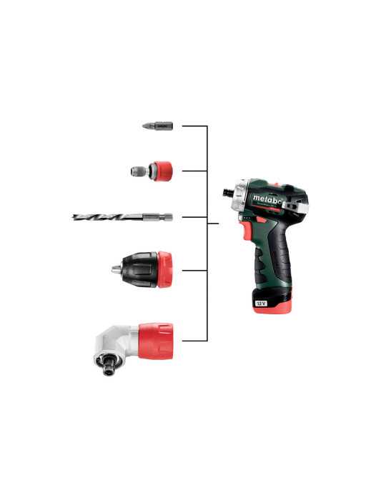 Taladro - Atornillador de bateria PowerMaxx BS BL Q METABO