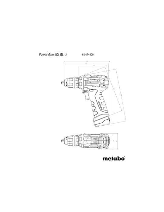 Taladro - Atornillador de bateria PowerMaxx BS BL Q METABO