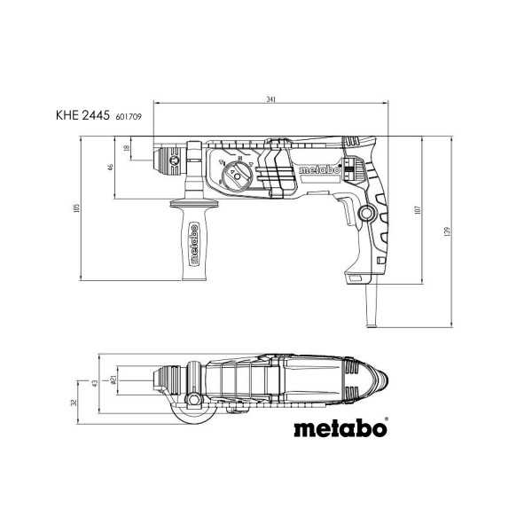 Martillos Electroneumaticos (Sistema Sds-Plus) KHE 2445 METABO