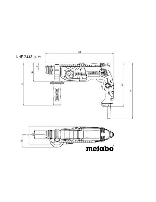 Martillos Electroneumaticos (Sistema Sds-Plus) KHE 2445 METABO