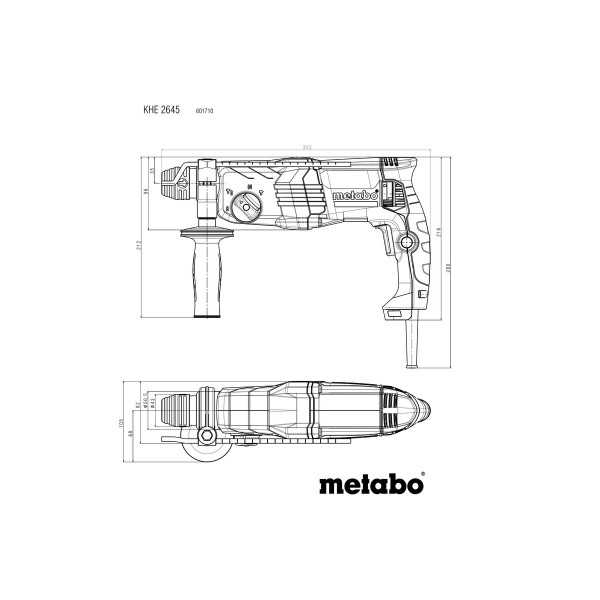 Martillos Electroneumaticos (Sistema Sds-Plus) KHE 2645 METABO