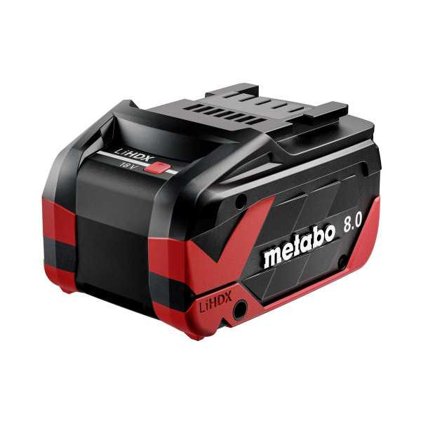 Bateria Tecnologia Air Cooled bateria LiHDX 18V- 8.0 Ah METABO