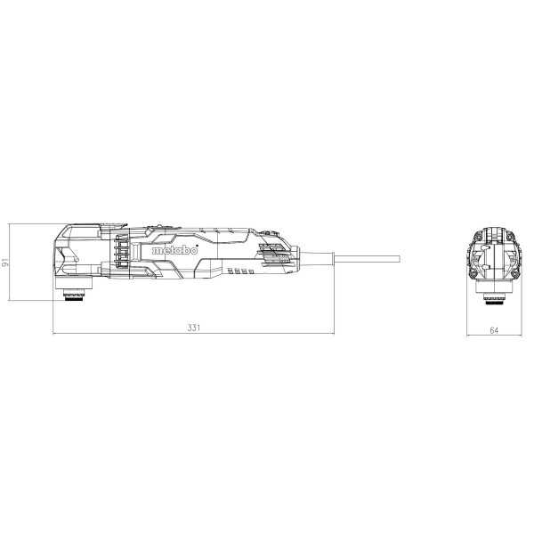 Multiherramienta MT 400 Quick METABO
