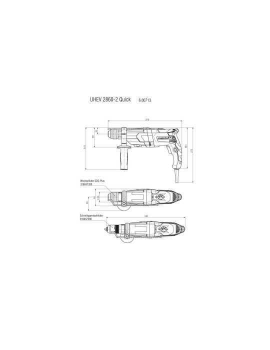 Martillos Electroneumaticos Sds-Plus UHE 2860-2 Quick METABO