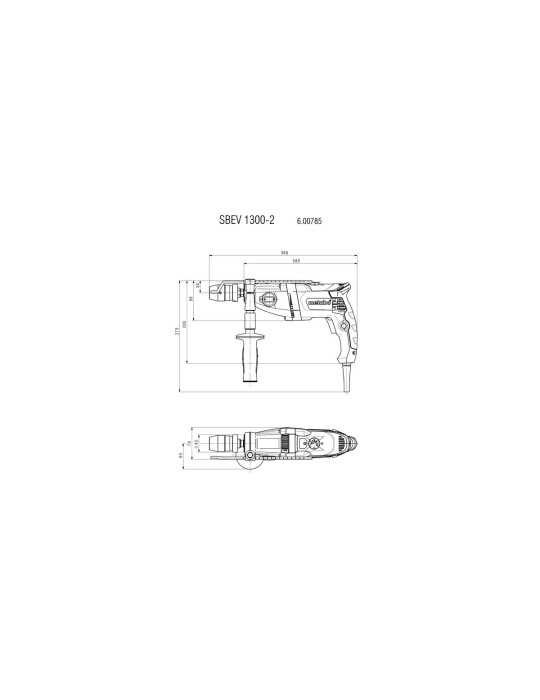 Taladro de Percusion SBEV 1300-2 METABO