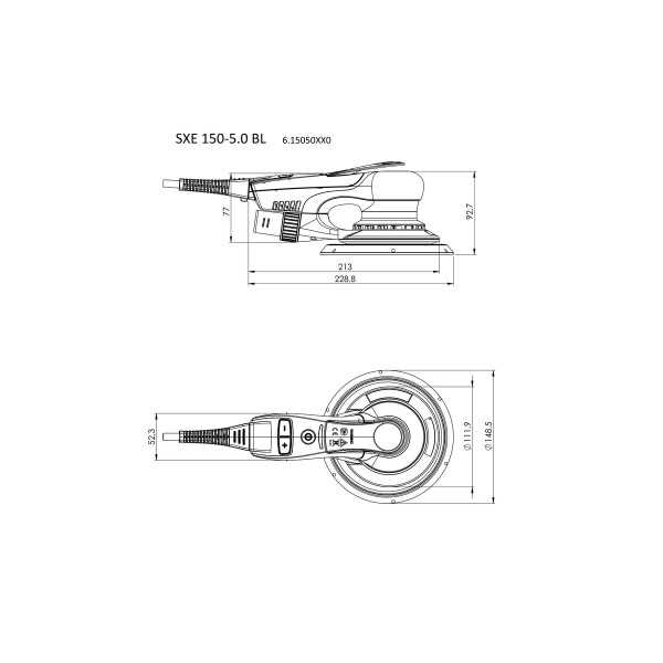 Lijadoras Excentricas SXE 150-5.0 BL METABO