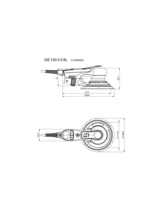 Lijadoras Excentricas SXE 150-5.0 BL METABO