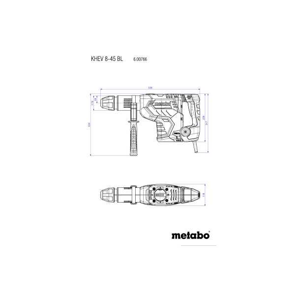 Martillos Pesados de 6 a 12 Kg SDS-MAX KHEV 8-45 BL METABO