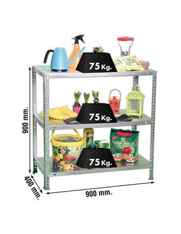 Estanteria 900x900x400 ADVANTAGE 3/400 900 GALVANIZADO marca SIMONRACK