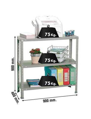 Estanteria 900x900x400 ADVANTAGE 3/400 GRIS marca SIMONRACK