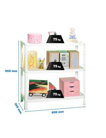 Estanteria 900x800x300 ADVANTAGE MINI 3/300 BLANCO marca SIMONRACK