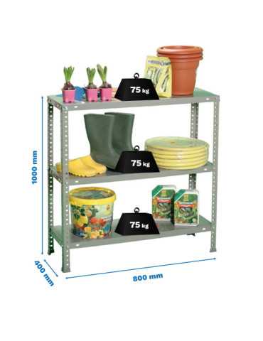Estanteria 1000x800x400 ADVANTAGE MINI 3/400 1000 GRIS marca SIMONRACK