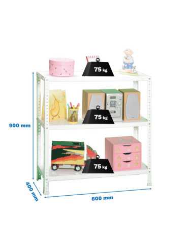 Estanteria 900x800x400 ADVANTAGE MINI 3/400 BLANCO marca SIMONRACK
