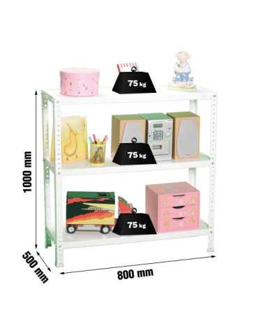 Estanteria 1000x800x500 ADVANTAGE MINI 3/500 1000 BLANCO marca SIMONRACK