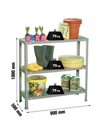 Estanteria 1000x800x500 ADVANTAGE MINI 3/500 1000 GRIS marca SIMONRACK
