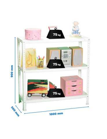 Estanteria 900x1000x500 ADVANTAGE PLUS 3/500 900 BLANCO marca SIMONRACK