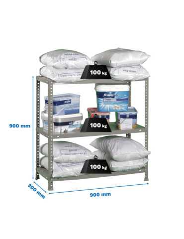 Estanteria 900x900x300 COMFORT 3/300 900 GRIS marca SIMONRACK