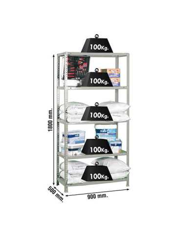 Estanteria 1800x900x500 COMFORT 5/500 GRIS marca SIMONRACK