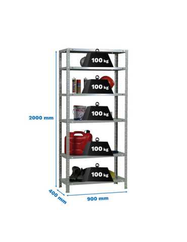 Estanteria 2000x900x400 COMFORT 6/400 GALVANIZADO marca SIMONRACK