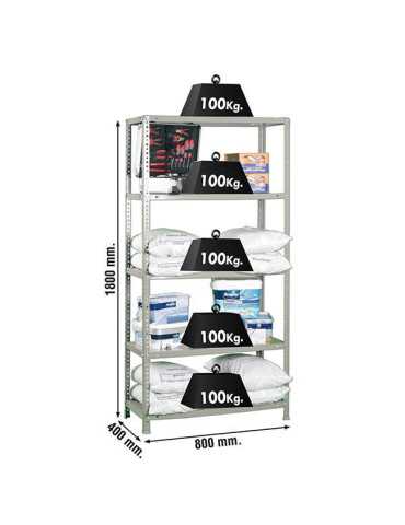 Estanteria 1800x800x400 COMFORT MINI 5/400 GRIS marca SIMONRACK
