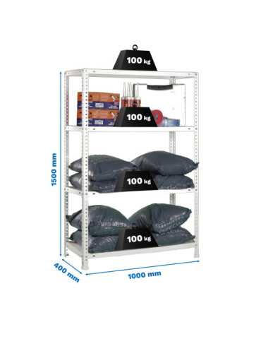 Estanteria 1500x1000x400 COMFORT PLUS 4/400 GALVA marca SIMONRACK