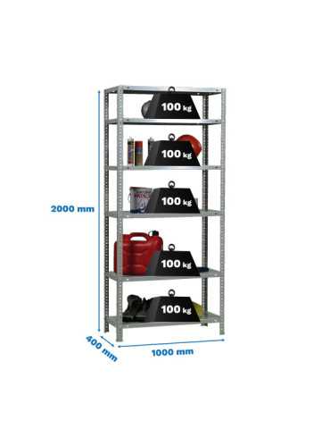 Estanteria 2000x1000x400 COMFORT PLUS 6/400 GALVANIZADO marca SIMONRACK