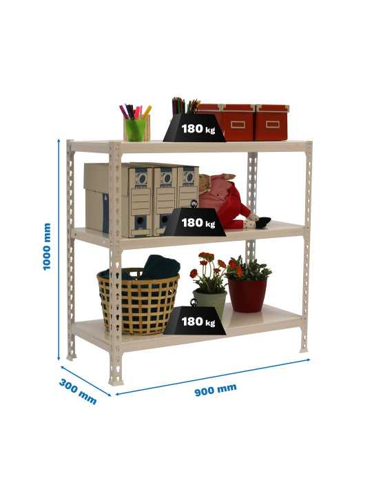 Estanteria 1000x900x300 SIMONCLICK 3/300 1000 BLANCO/BLANCO marca SIMONRACK