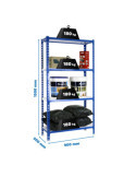 Estanteria 1500x900x500 SIMONCLICK 4/500 1500 AZUL/BLANCO marca SIMONRACK