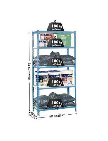 Estanteria 1800x900x300 SIMONCLICK 5/300 AZUL/BLANCO marca SIMONRACK