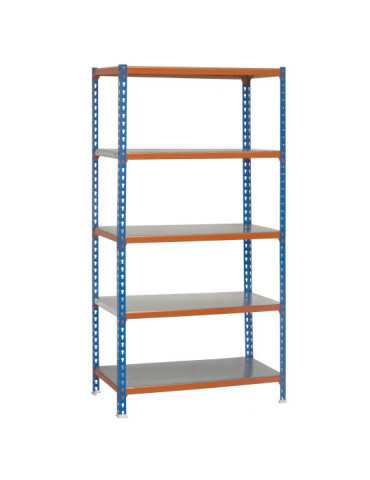 Estanteria 1800x900x300 SIMONCLICK 5/300 AZUL/NARANJA/GALVA marca SIMONRACK 2