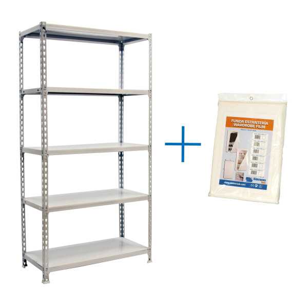 Estanteria 1800x900x300 SIMONCLICK 5/300 BLANCO/BLANCO + FUNDA marca SIMONRACK