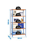 Estanteria 1800x900x400 SIMONCLICK 5/400 AZUL/NARANJA/GALVA marca SIMONRACK