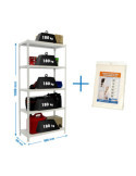 Estanteria 1800x900x400 SIMONCLICK 5/400 BLANCO/BLANCO + FUNDA marca SIMONRACK