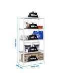 Estanteria 1800x900x400 SIMONCLICK 5/400 BLANCO/GALVA marca SIMONRACK