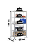 Estanteria 1800x900x400 SIMONCLICK 5/400 GRIS/GRIS marca SIMONRACK