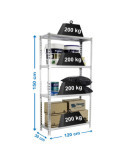 Estanteria 1500x1200x300 SIMONCLICK MEGAPLUS 4/300 1500 GALVA marca SIMONRACK