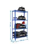Estanteria 1500x1200x400 SIMONCLICK MEGAPLUS 4/400 1500 AZUL/GALVA marca SIMONRACK