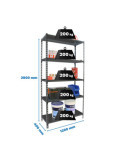 Estanteria 2000x1200x400 SIMONCLICK MEGAPLUS 5/400 ANTRACITA/GALVA marca SIMONRACK