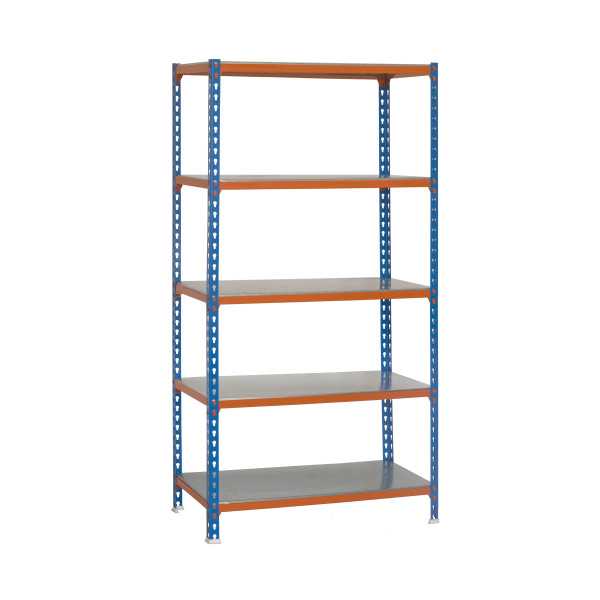Estanteria 2000x1200x400 SIMONCLICK MEGAPLUS 5/400 AZUL/NARANJA/GALVA marca SIMONRACK