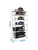 Estanteria 2500x1200x400 SIMONCLICK MEGAPLUS 6/400 2500 GALVA/GALVA marca SIMONRACK