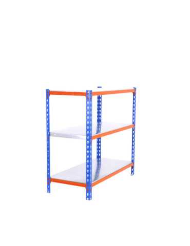 Estanteria 900x800x300 SIMONCLICK MINI 3/300 900 AZUL/NARANJA/GALVA marca SIMONRACK 2