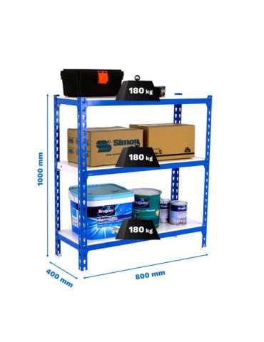 Estanteria 1000x800x400 SIMONCLICK MINI 3/400 1000 AZUL/BLANCO marca SIMONRACK