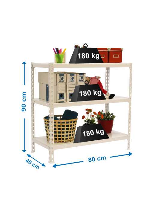 Estanteria 900x800x400 SIMONCLICK MINI 3/400 900 BLANCO/BLANCO marca SIMONRACK