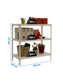 Estanteria 900x800x500 SIMONCLICK MINI 3/500 900 BLANCO/BLANCO marca SIMONRACK
